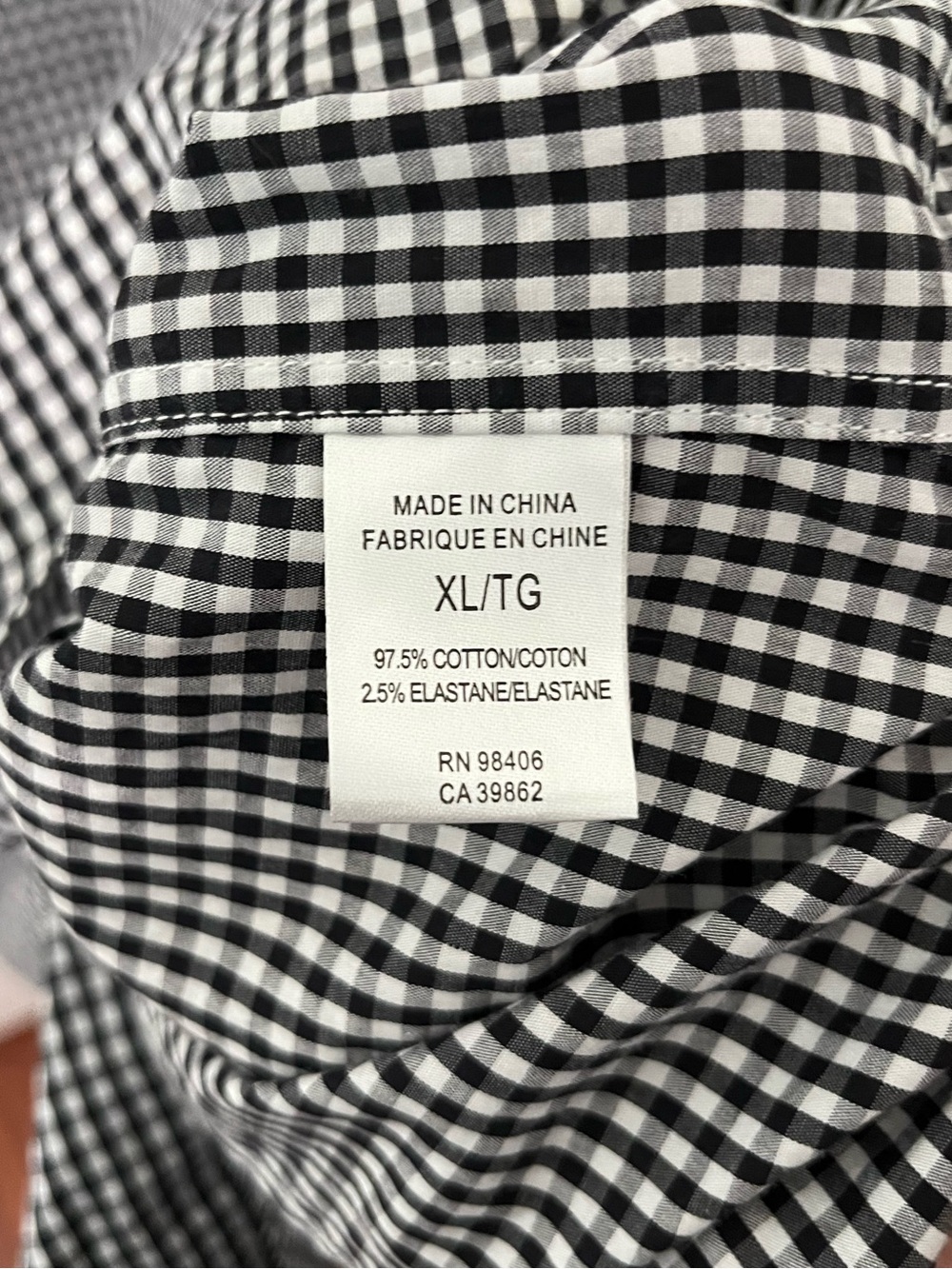 Theory Men's Black and White Gingham Button-Down Shirt - Picture 3 of 8